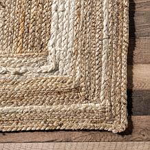 nuLOOM Rikki 7' 6" x 9' 6" Coastal Braided Jute Area Rug