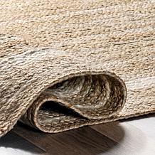 nuLOOM Rikki Coastal 3' x 5' Braided Jute Area Rug