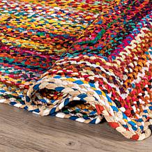 nuLOOM Tammara Bohemian Hand Braided Area Rug - 3' x 5' Multicolor