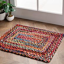 nuLOOM Tammara Bohemian Hand Braided Area Rug - 3' x 5' Multicolor