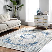 nuLOOM Verona Vintage Persian Area Rug - 8' x 10' Blue