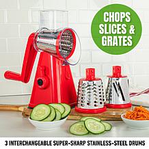 Nutrislicer 3-in-1 Rotating Mandoline & Countertop Food Slicer/Grater