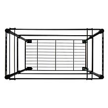 Oceanstar Portable 2 Tier Metal Rolling File Cart Black