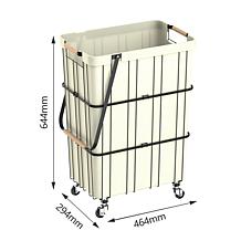 Oceanstar Rolling Laundry Basket