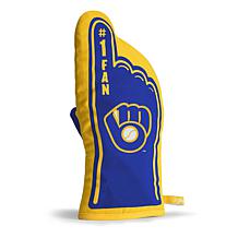 Officially Licensed MLB #1 Oven Mitt - Milwaukee Brewers