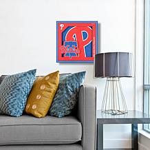 Officially Licensed MLB 3D Logo Series 12 x 12 Wall Art - Philadelphia