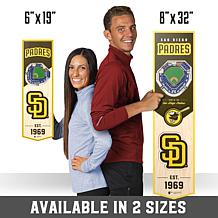 Officially Licensed MLB 6" x 19" 3-D Stadium Banner - San Diego Padres