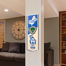 Officially Licensed MLB 6 x 19" 3D Stadium Banner- Los Angeles Dodg...