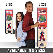 Officially Licensed MLB 6" x 19" 3D Stadium Banner- Los Angeles Angels