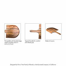 Officially Licensed MLB Acacia Pizza Peel Serving Paddle - Rockies