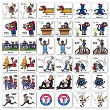Officially Licensed MLB Licensed Memory Match Game - Texas Rangers