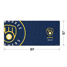 Officially Licensed MLB Logo Series Desk Pad - Milwaukee Brewers
