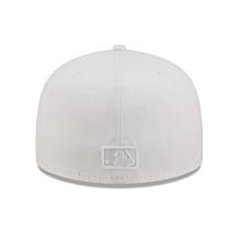 Officially Licensed MLB Men's New Era White Fitted Hat - Dodgers
