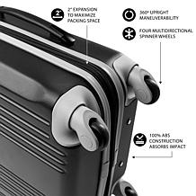 Officially Licensed MLB Padres 21" Carry-On Hardcase Spinner Luggage