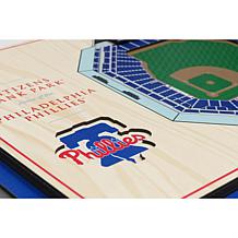 Officially Licensed MLB Phillies 5-Layer StadiumViews 3-D Wall Art