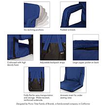 Officially Licensed MLB Ventura Portable Reclining Stadium Seat-Royals