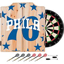 NBA Dart Cabinet Set with Darts and Board