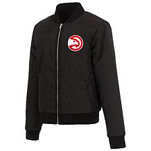 Officially Licensed NBA Hawks Ladies Jacket w/ Fleece & Nylon Sides