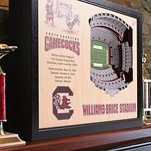 Officially Licensed NCAA 25-Layer 3-D Wall Art - SC Gamecocks 