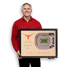 Officially Licensed NCAA 25-Layer StadiumViews 3D Wall Art - Texas