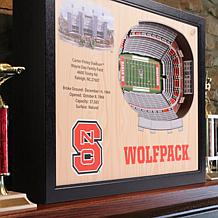 Officially Licensed NCAA 25-Layer StadiumViews 3D Wall Art - NC State