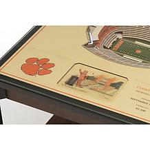 Officially Licensed NCAA 25-Layer StadiumViews End Table - Clemson