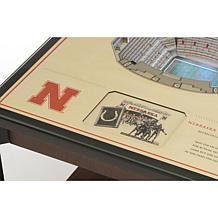 Officially Licensed NCAA 25-Layer StadiumViews End Table - Nebraska