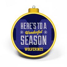 Officially Licensed NCAA 3D StadiumView Ornament 2-pack - Michigan