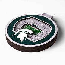 Officially Licensed NCAA 3D StadiumView Ornament 2-pack-Michigan State