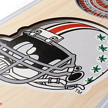Officially Licensed NCAA 6" x 19" 3D Stadium Banner - Buckeyes