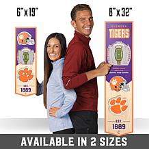 Officially Licensed NCAA 6" x 19" 3D Stadium Banner - Clemson Tigers