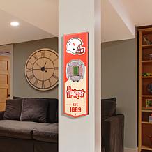 Officially Licensed NCAA 6" x 19" 3D Stadium Banner - Cornhuskers
