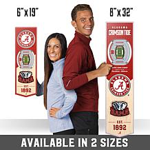Officially Licensed NCAA 6" x 19" 3D Stadium Banner - Crimson Tide