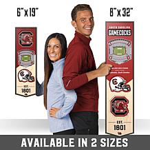 Officially Licensed NCAA 6" x 19" 3D Stadium Banner - Gamecocks