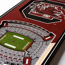 Officially Licensed NCAA 6" x 19" 3D Stadium Banner - Gamecocks