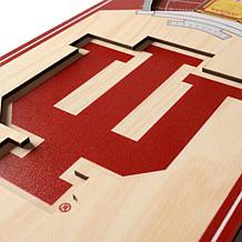 Officially Licensed NCAA 6" x 19" 3D Stadium Banner - Indiana Hoosiers