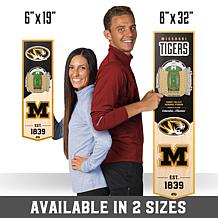Officially Licensed NCAA 6" x 19" 3D Stadium Banner - Missouri Tigers