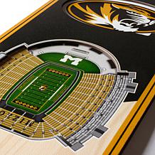 Officially Licensed NCAA 6" x 19" 3D Stadium Banner - Missouri Tigers
