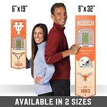 Officially Licensed NCAA 6" x 19" 3D Stadium Banner - Texas Longhorns