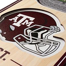 Officially Licensed NCAA 6" x 19" 3D Stadium Banner - Texas A&M Aggies