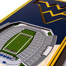 Officially Licensed NCAA 6" x 19" 3D Stadium Banner - West Virginia FB