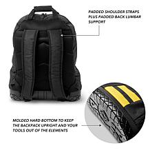 Officially Licensed NCAA Auburn Tigers 18" Premium Backpack Tool bag
