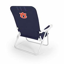 Officially Licensed NCAA Auburn Tigers Monaco Reclining Beach Chair 