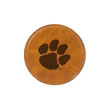 Officially Licensed NCAA Clemson Tigers Brown Personalized Coaster Set