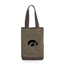 Officially Licensed NCAA Iowa 2 Bottle Insulated Wine Cooler Bag