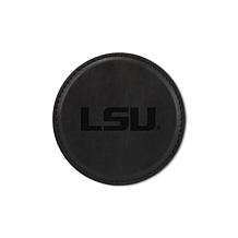 Officially Licensed NCAA LSU Tigers Black Personalized Coaster Set