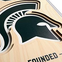 Officially Licensed NCAA Michigan State Spartans FB 3D Stadium Banner