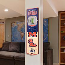 Officially Licensed NCAA Mississippi Rebels 3D Stadium Banner