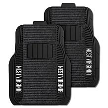Officially Licensed NCAA Mountaineers 2 Piece Deluxe Car Mat Set
