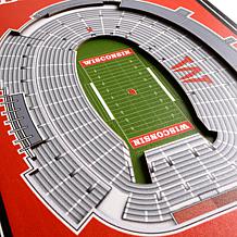 Officially Licensed NCAA Wisconsin Badgers 3D Stadium Banner